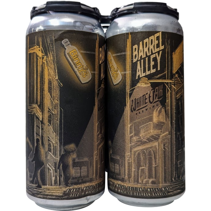 White Oak Barrel Alley Wheat Wine collaboration with Binny's