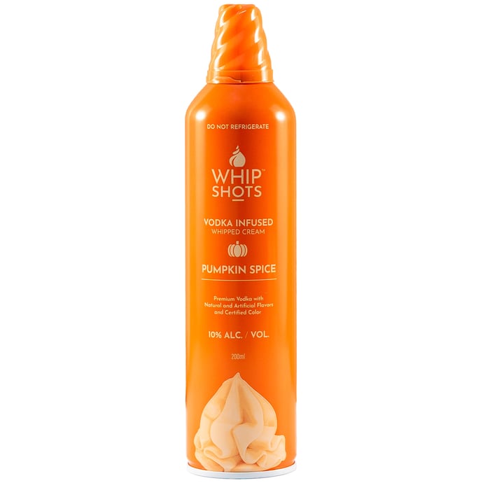 Whip Shots Pumpkin Vodka Infused Whipped Cream