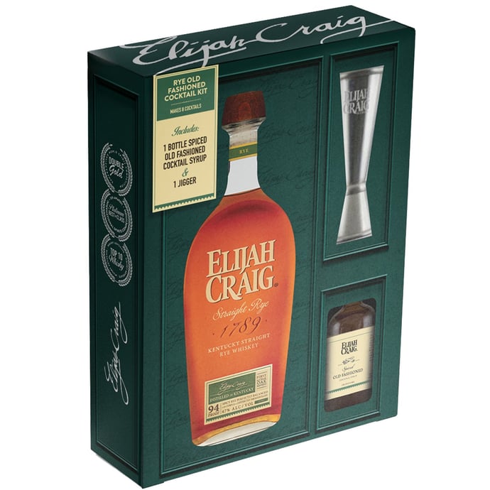 Elijah Craig Straight Rye Whiskey Gift Set