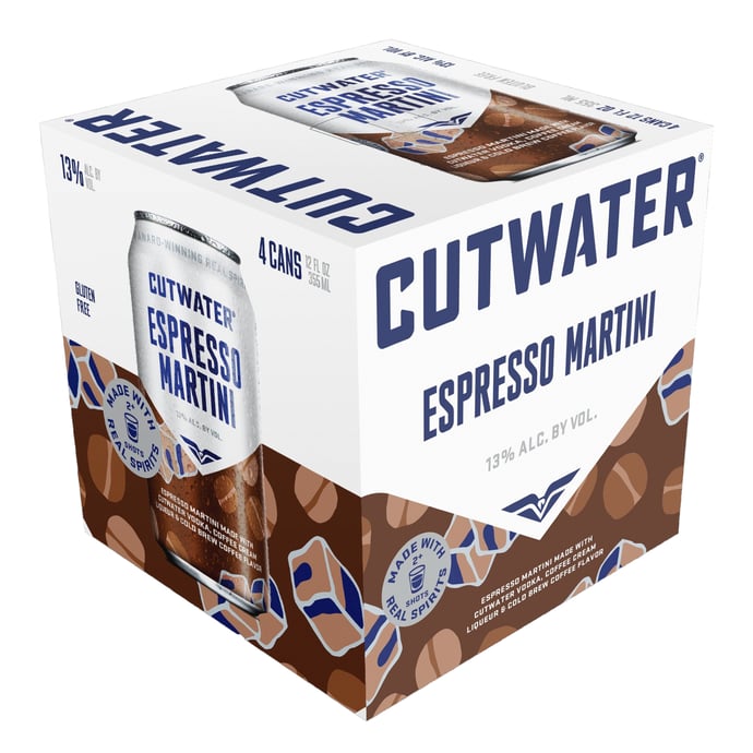 Cutwater Spirits Espresso Vodka Martini Ready to Drink Cocktail