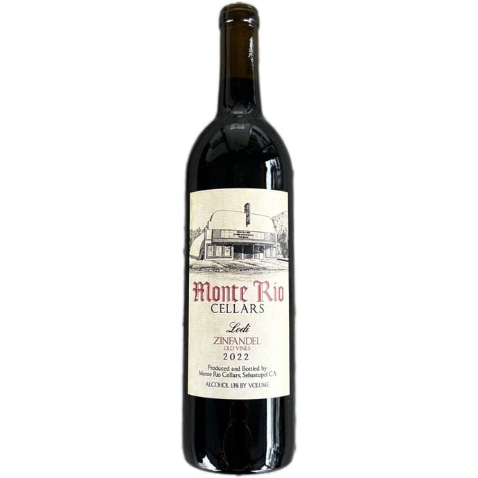 Monte Rio Cellars Zinfandel Old Vines 2022