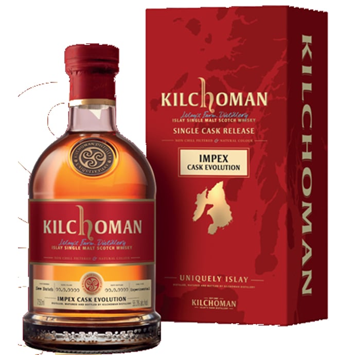 Kilchoman ImpEx Cask Evolution 03/2023 13 year old ex Bourbon Cask # /319 Finished 2010
