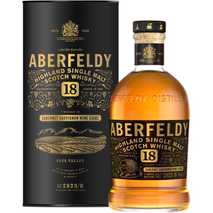 Aberfeldy 18 year old Napa Red Wine Cask Finish Limited Edition