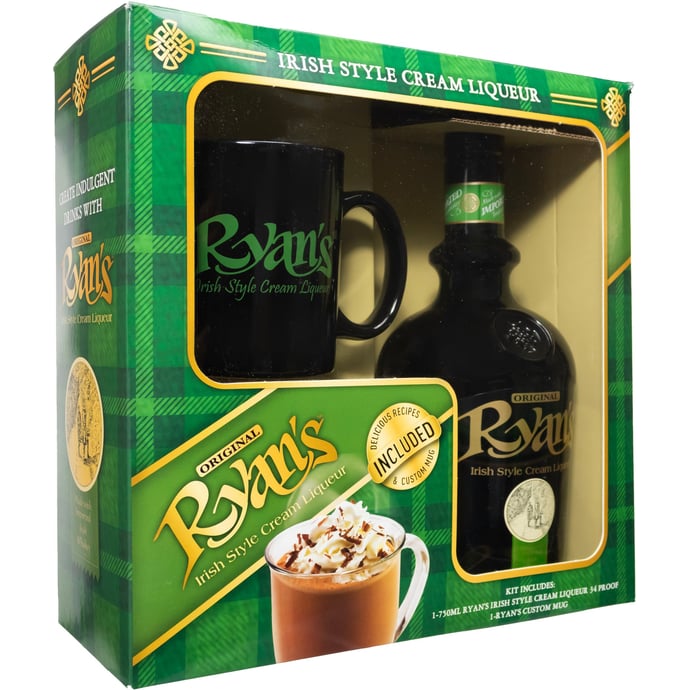 Ryan's Irish Style Cream Liqueur with Mug