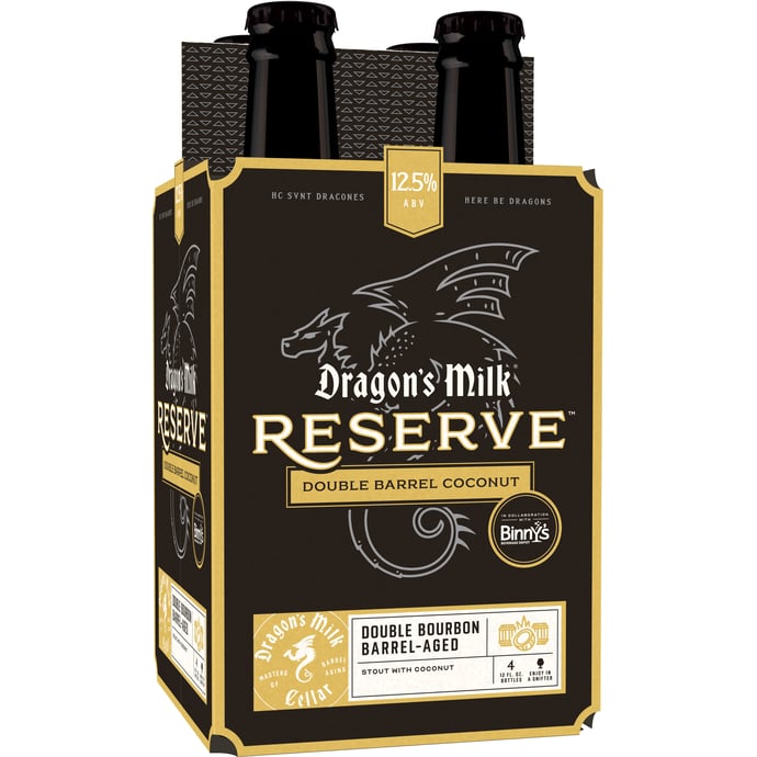 New Holland Dragon's Milk Reserve Double Barrel Coconut collaboration with Binny's