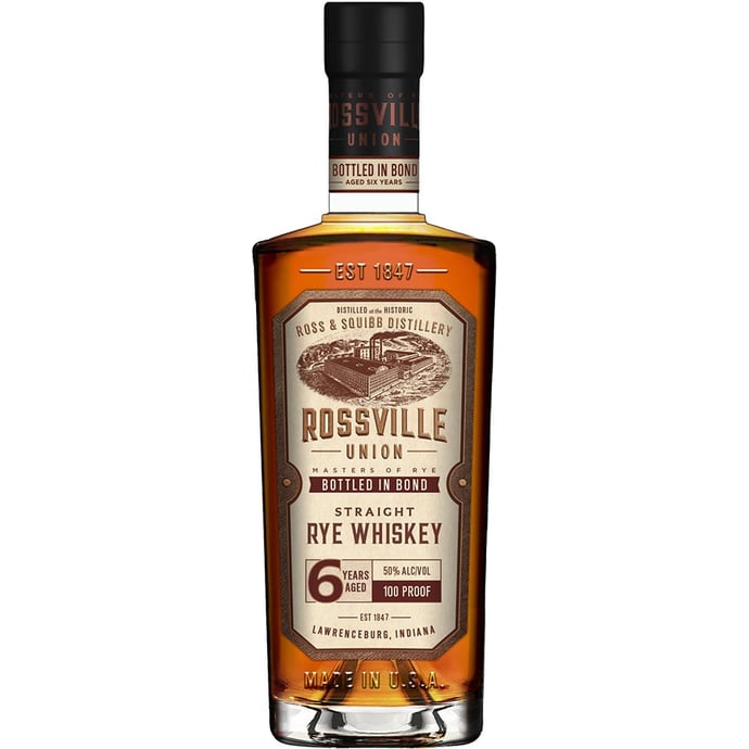 Rossville Union 6 year old Rye Bottled in Bond