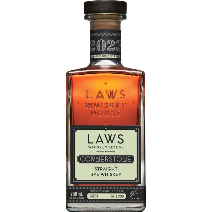 Laws Whiskey House Cornerstone Rye 5-10 year old