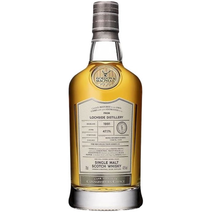 Gordon & Macphail Lochside 31 year old Refill Bourbon Barrel # 15194 Cask Strength Connoisseur's Choice 1991
