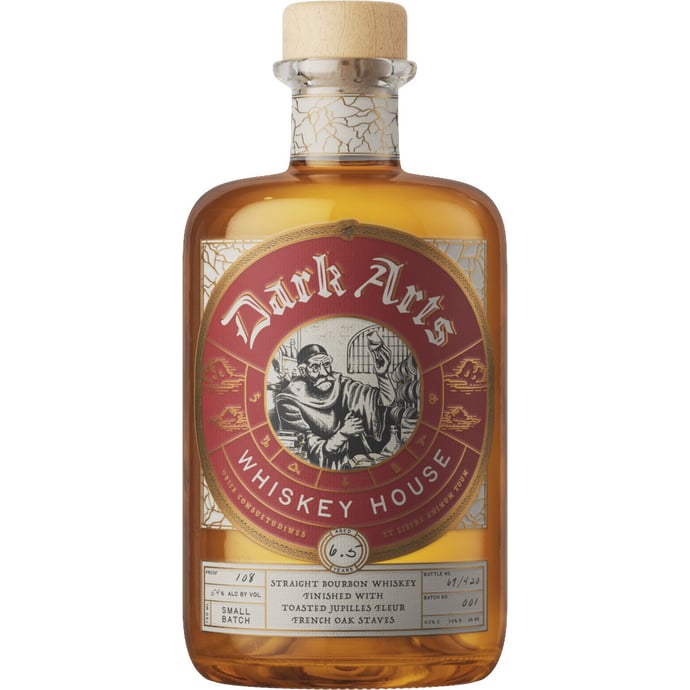 Dark Arts Whiskey House Straight Bourbon Finished with Toasted Jupilles Fleur Staves