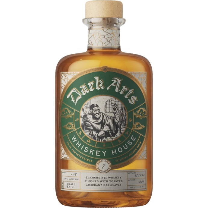 Dark Arts Whiskey House Straight Rye Finished with Toasted Amburana Staves