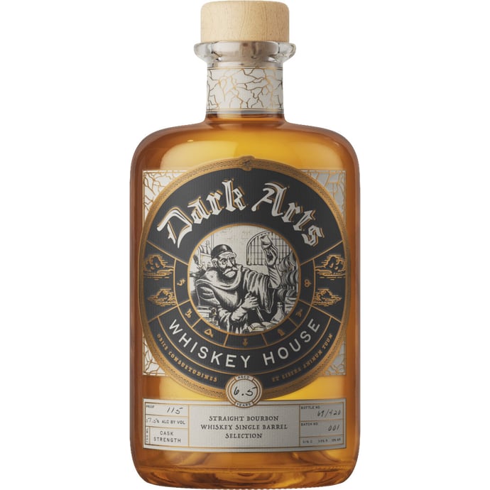 Dark Arts Whiskey House Straight Bourbon Barely Legal Barrel Strength