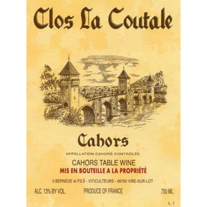 Clos la Coutale Cahors 2021 Half Bottle