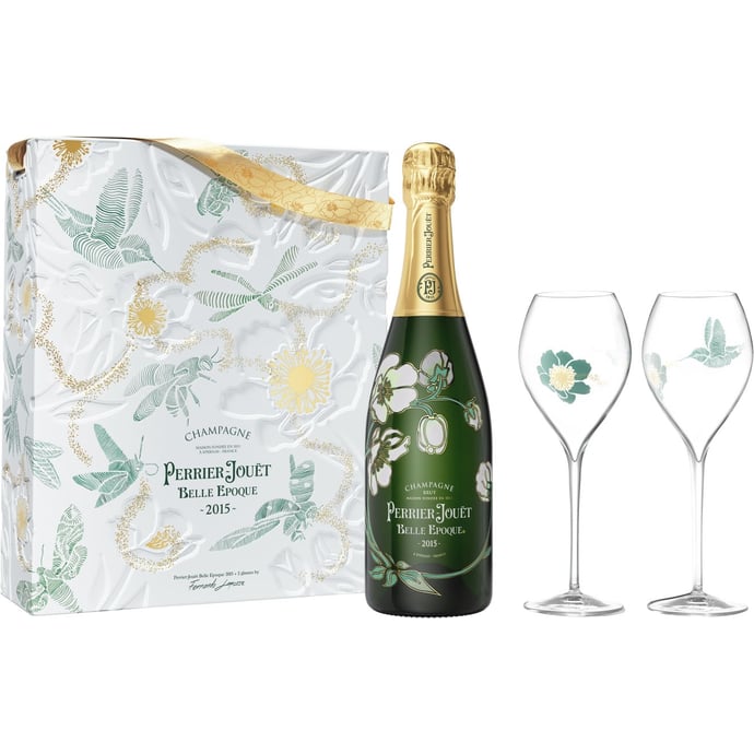 Perrier Jouet Belle Epoque 2 Flute Gift Set 2015