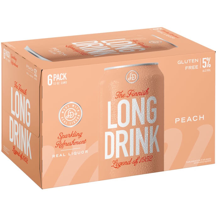 The Long Drink Company Peach Cocktail