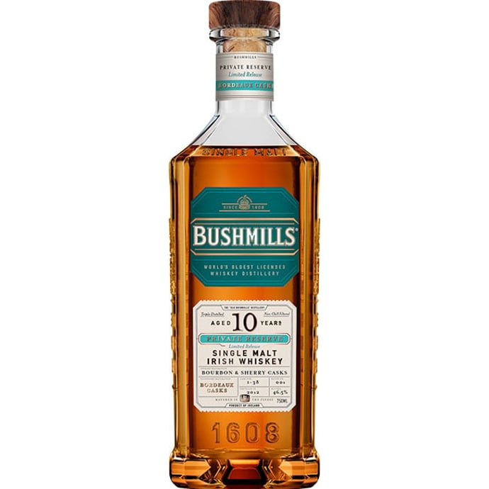 Bushmills 10 year old ex Bordeaux Cask Irish Single Malt Limited Release