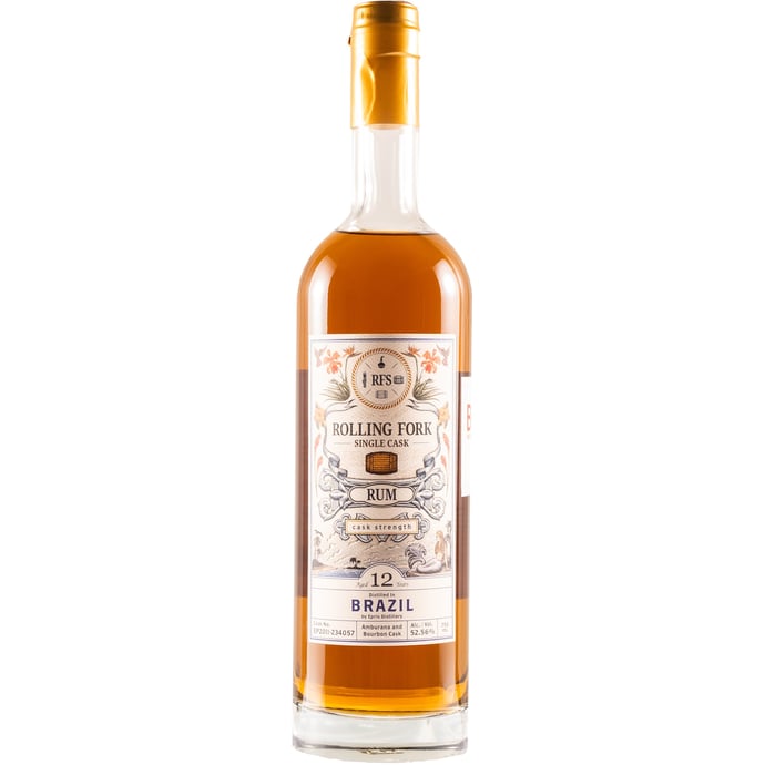 Rolling Fork 12 year old Brazilian Rum Epris # 22 4057 Binny's Handpicked