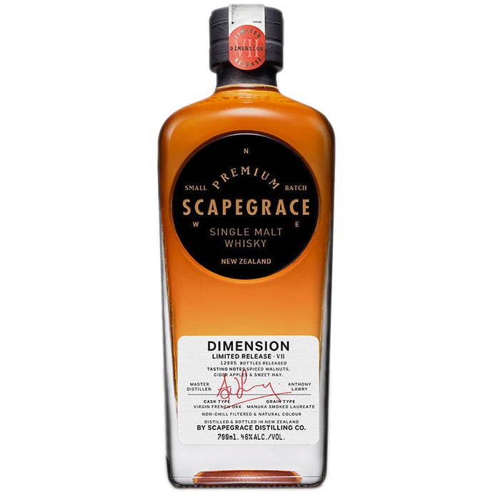 Scapegrace Dimensions VII Manuka Smoked New Zealand Single Malt