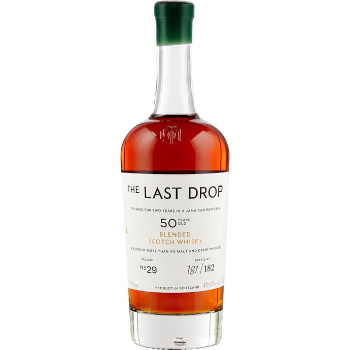 The Last Drop 50 year old Blended Scotch Finished in Jamaican Rum Cask 29th Limited Release 2023