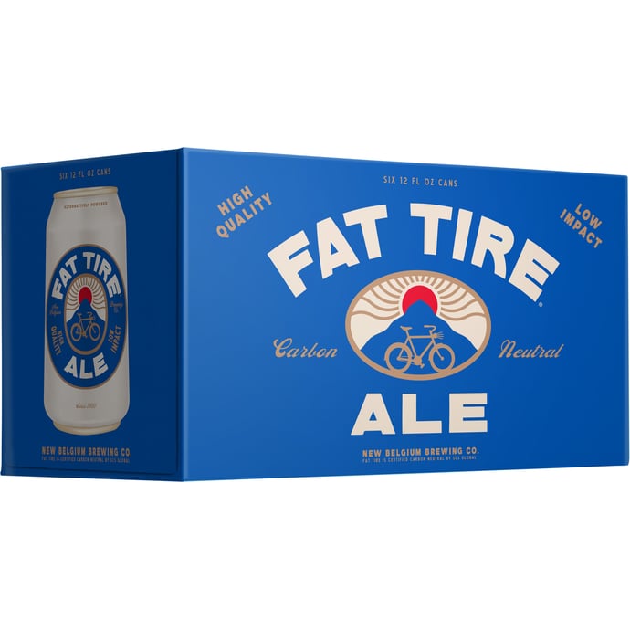 New Belgium Fat Tire 6 pack of 12 oz Can