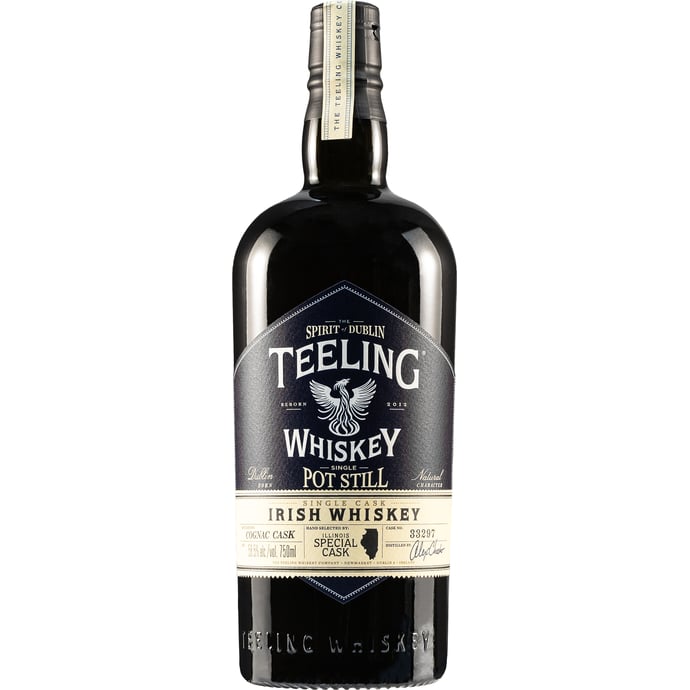 Teeling Single Pot Still Irish Whiskey aged in ex Cognac Cask # 33297 IL Special Cask