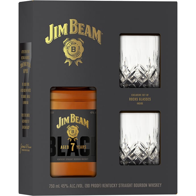 Jim Beam Black with Glass