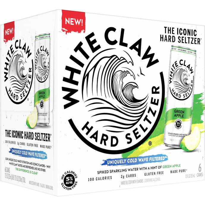 White Claw Hard Seltzer Green Apple