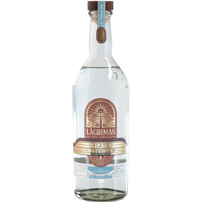 Lagrimas del Valle Plata El Chiqueno Single Ranch Tequila