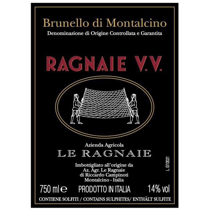 Le Ragnaie Brunello di Montalcino Vigna Vecchia 2019