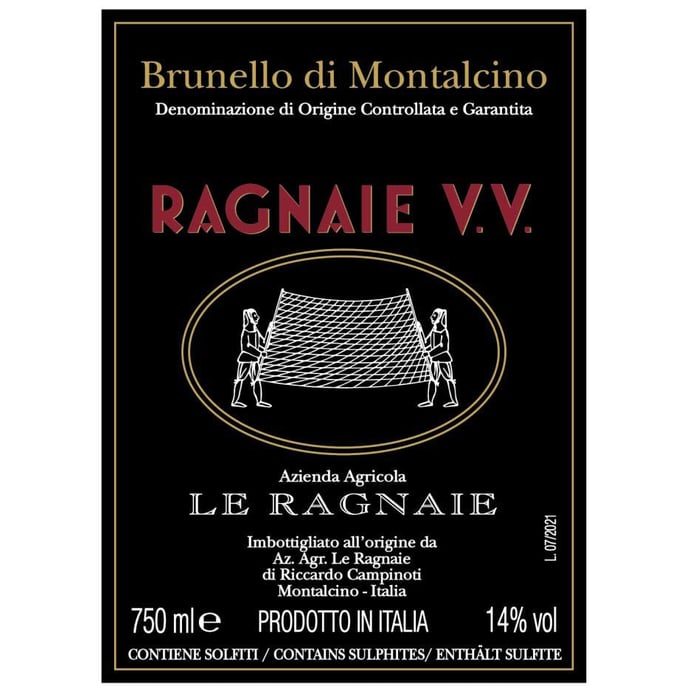Le Ragnaie Brunello di Montalcino Vigna Vecchia 2019