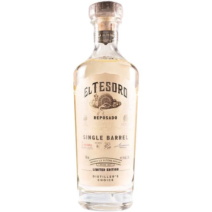 El Tesoro Reposado Single Barrel # B024L323 Binny's Handpicked
