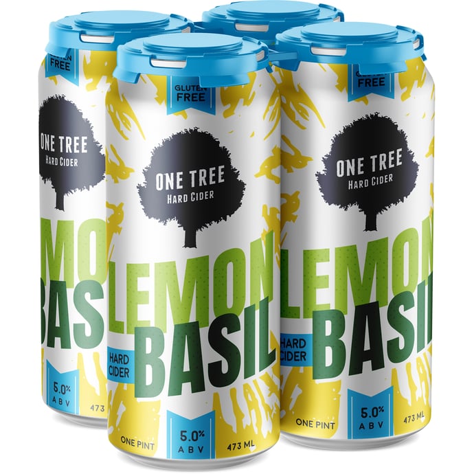 One Tree Hard Cider Lemon Basil