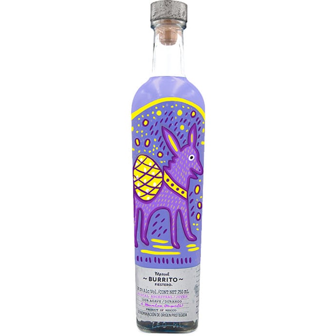 Mezcal Burrito Fiestero Ancestral Tepemete Joven