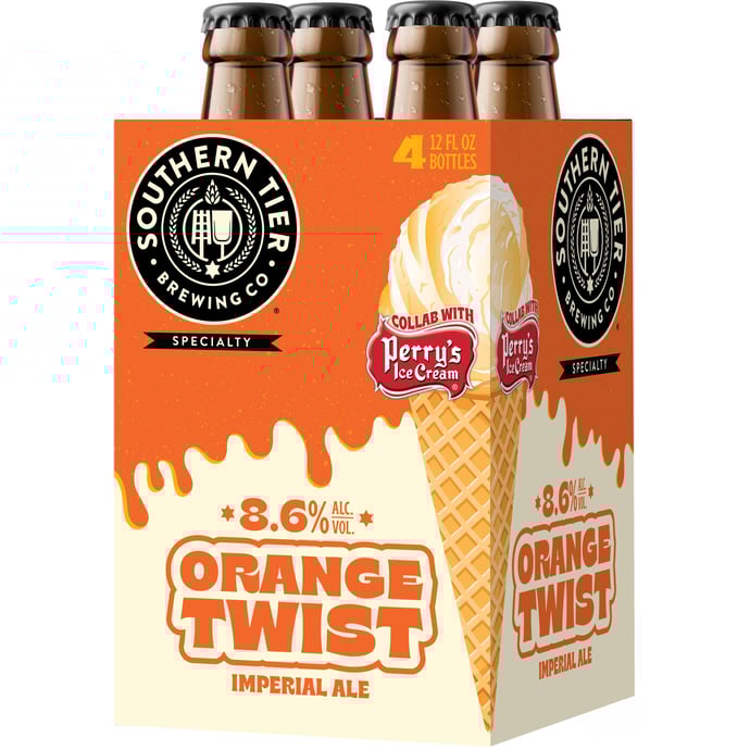 Southern Tier Orange Twist collaboration with Perry's Ice Cream