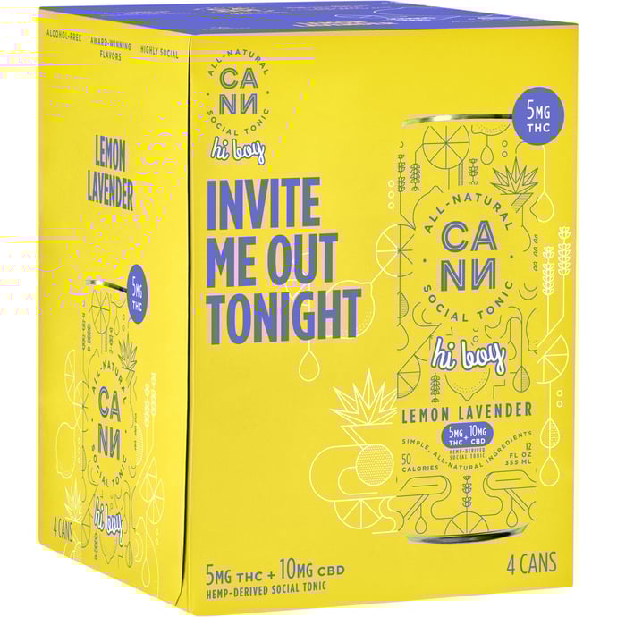 Cann THC Tonic Lemon Lavender 5MG