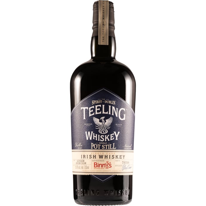 Teeling Single Pot Still finished in ex Ginger Beer Cask # 79298 Binny's Handpicked