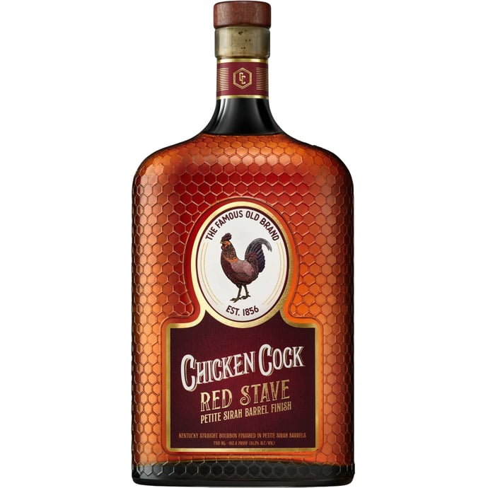 Chicken Cock Red Stave Petite Sirah Cask Finished Kentucky Straight Bourbon