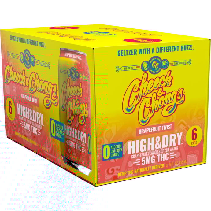 Cheech and Chong Grapefruit Twist THC Seltzer 5MG