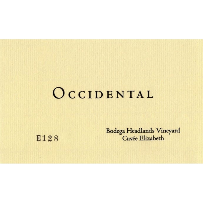 Occidental Pinot Noir Bodega Headlands Vineyard Cuvee Elizabeth 2021