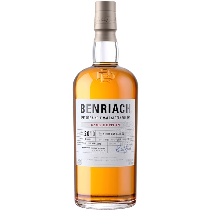 BenRiach Cask Edition 10 year old Virgin Oak Barrel # 7731 2010