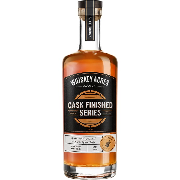 Whiskey Acres Cask Finished Series Bourbon Finished in Maple Syrup Casks