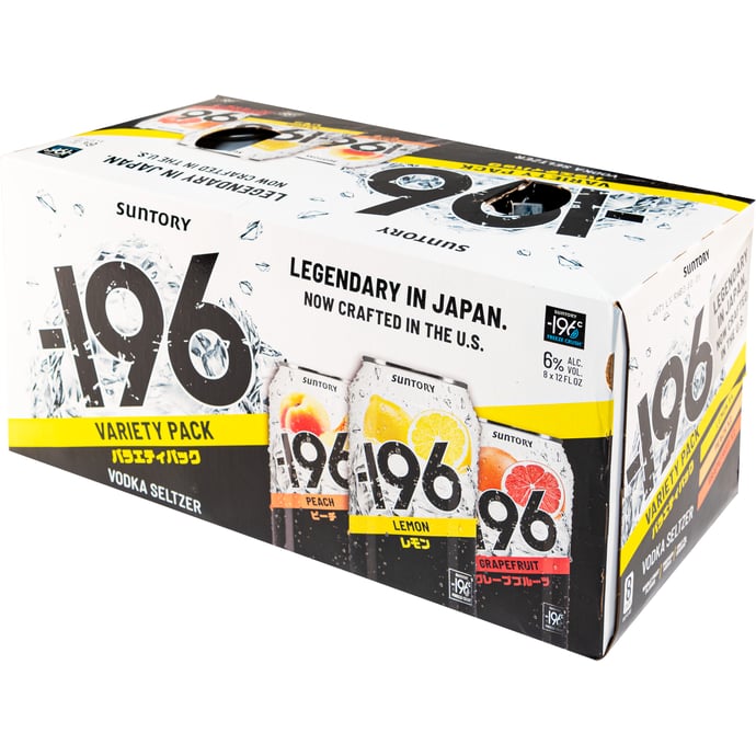 Minus 196 Vodka Seltzer Variety 8 Pack Cans