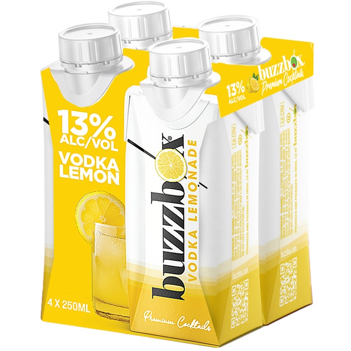 Buzzbox Vodka Lemonade 4 Pack