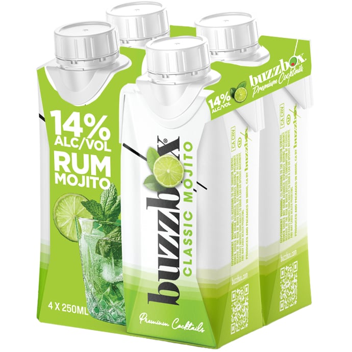 Buzzbox Cuban Mojito 4 Pack