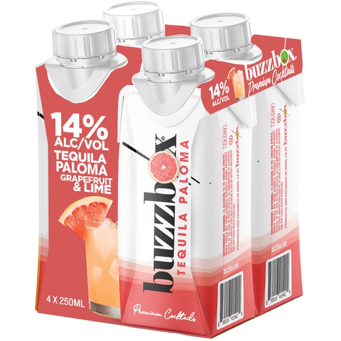 Buzzbox Tequila Paloma 4 Pack