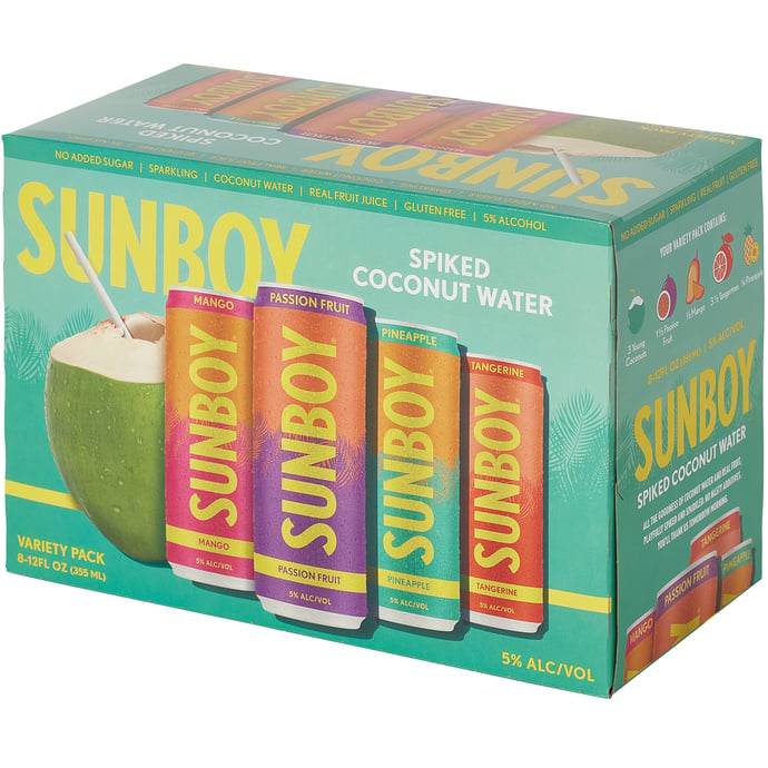 Sunboy Spiked Coconut Water Variety Pack