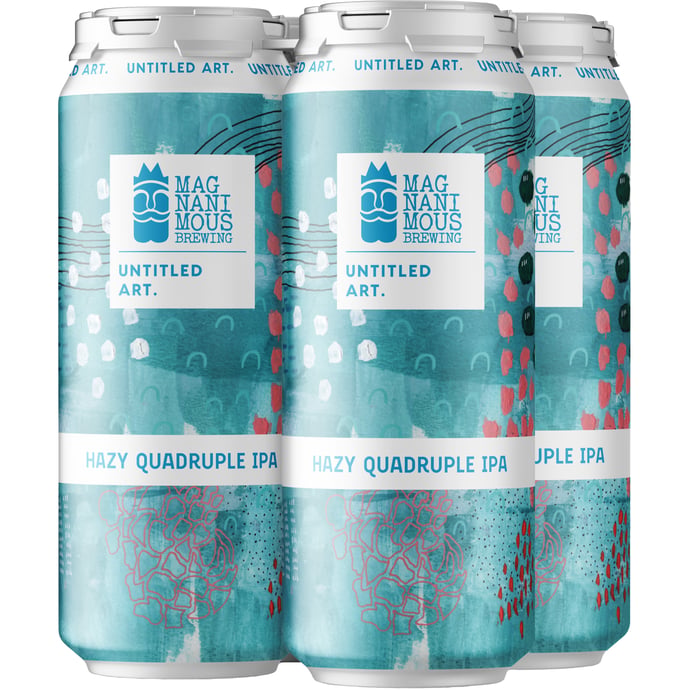 Untitled Art Hazy Quadruple IPA collaboration with Magnanimous Brewing
