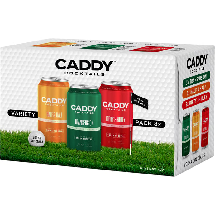 Caddy Clubhouse Vodka Cocktail Variety 8 Pack Can