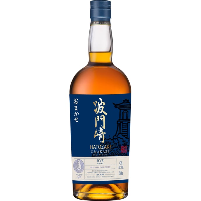 Hatozaki Omakase Collection Rye Whiskey Finished in Mizunara Cask