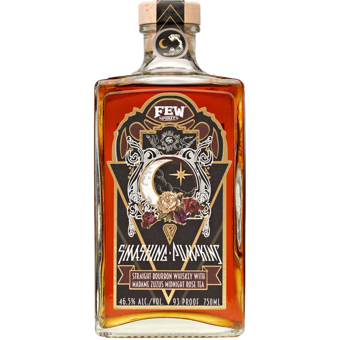 FEW Spirits Smashing Pumpkins Straight Bourbon Whiskey with Madame Zuzus Midnight Rose Tea