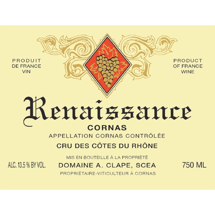 Domaine Auguste Clape Cornas Renaissance 2021